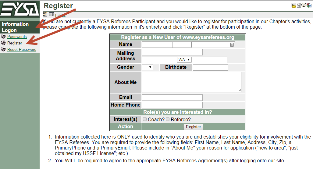 Registration Form